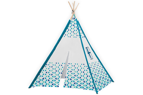 Tipi tent deluxe blauw Micasa