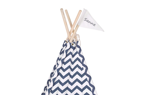 Optioneel: vlag met naam.