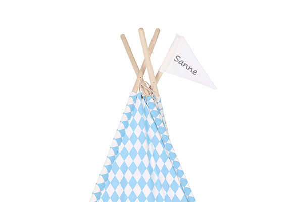 Optioneel: vlag met naam.