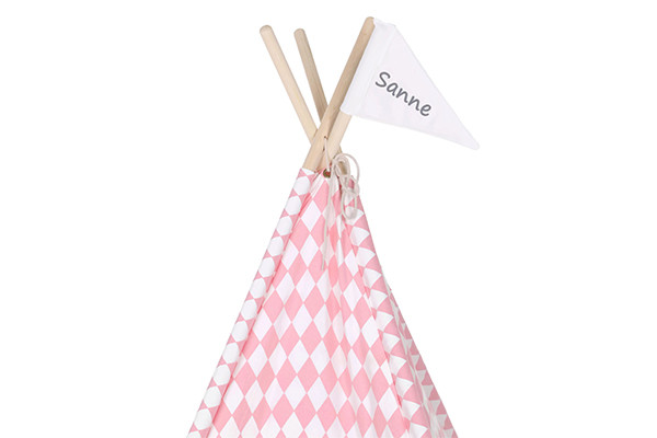 Optioneel: vlag met naam.