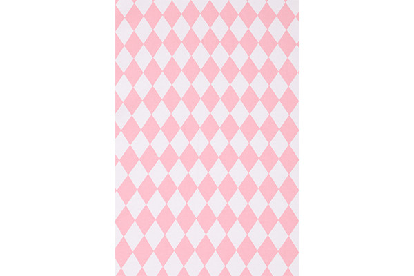 Ruitmotief, mooi roze van kleur.